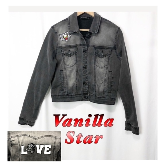 Vanilla Star Jackets & Blazers - Vanilla Star-Black  Denim Tiger & Love Jacket L